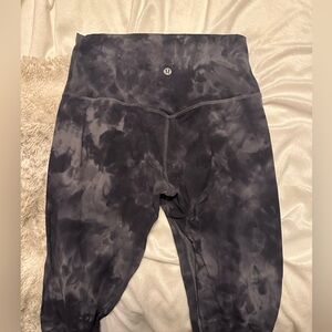 Lululemon Align high rise pant 25” Diamond Dye Pitch Grey Graphite Grey